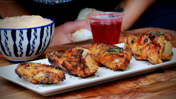 Ranch Wings Cooked on the Arteflame Insert for the Weber Kettle - Armadillo Pepper
