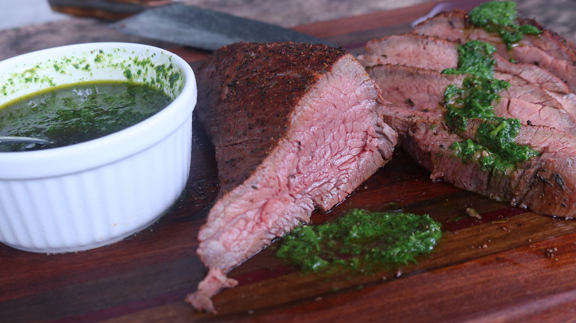 Argentine Tri Tip with Chimichurri Sauce