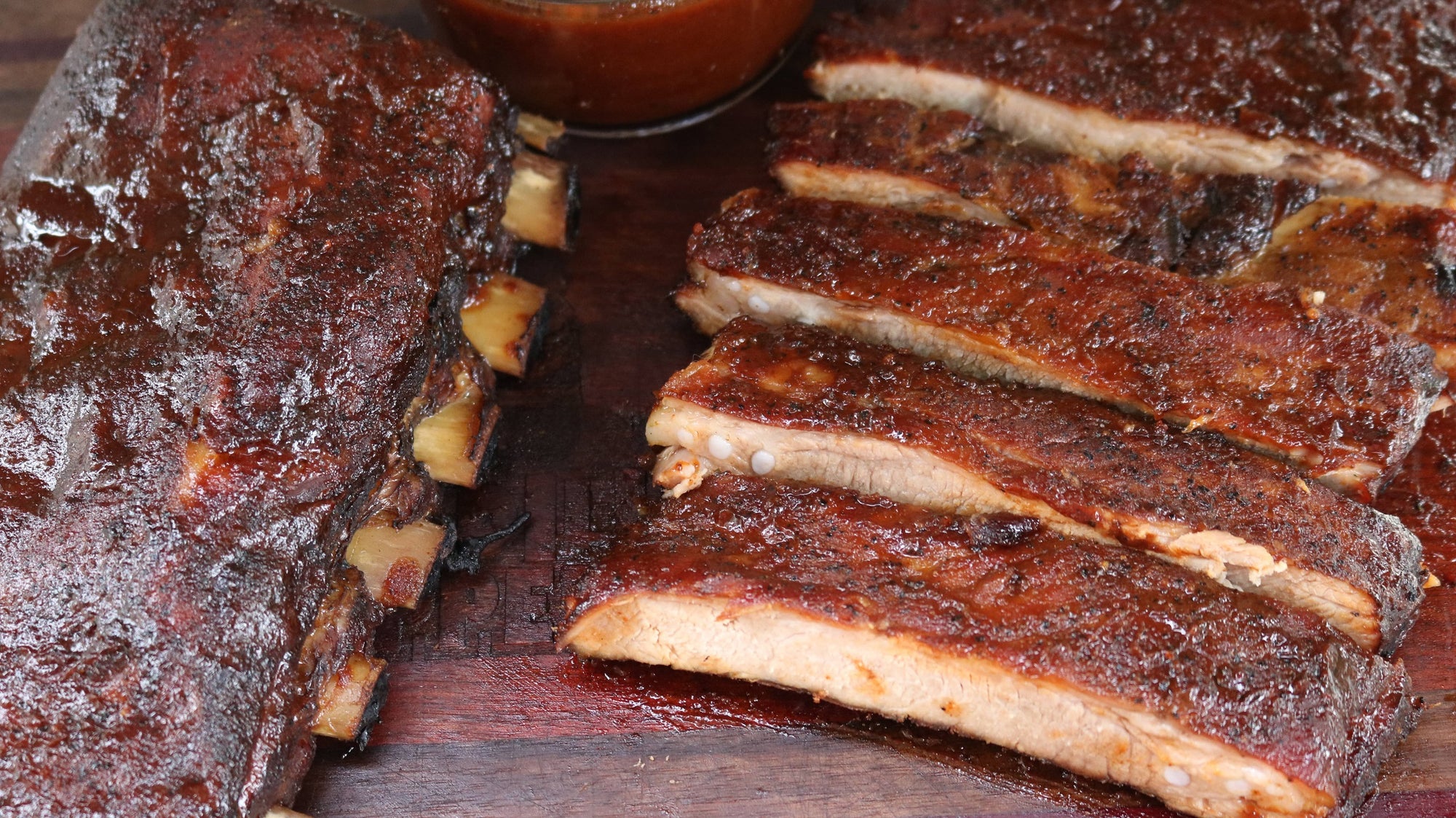 Smoked St Louis Ribs with Cola-Glaze