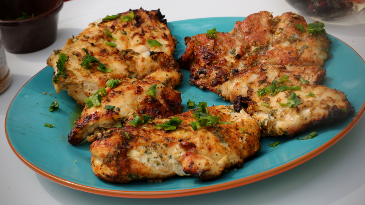 Grilled Yogurt Marinated Chicken