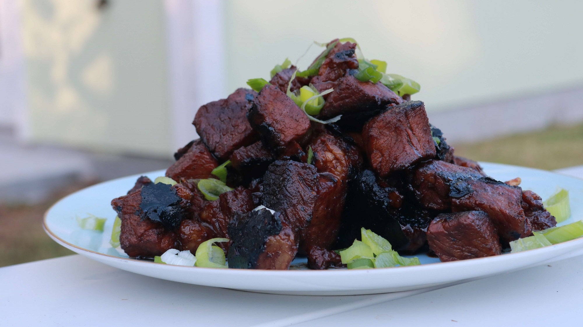 Bourbon Honey Steak Bites