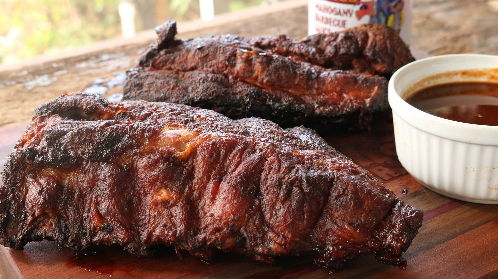 Large Hot Ribs Hot & Fast Mahogany Ribs in Big Easy Oil Less Fryer - Armadillo Pepper