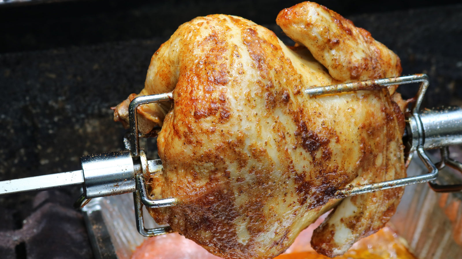 Old Bay Chicken on the Rotisserie
