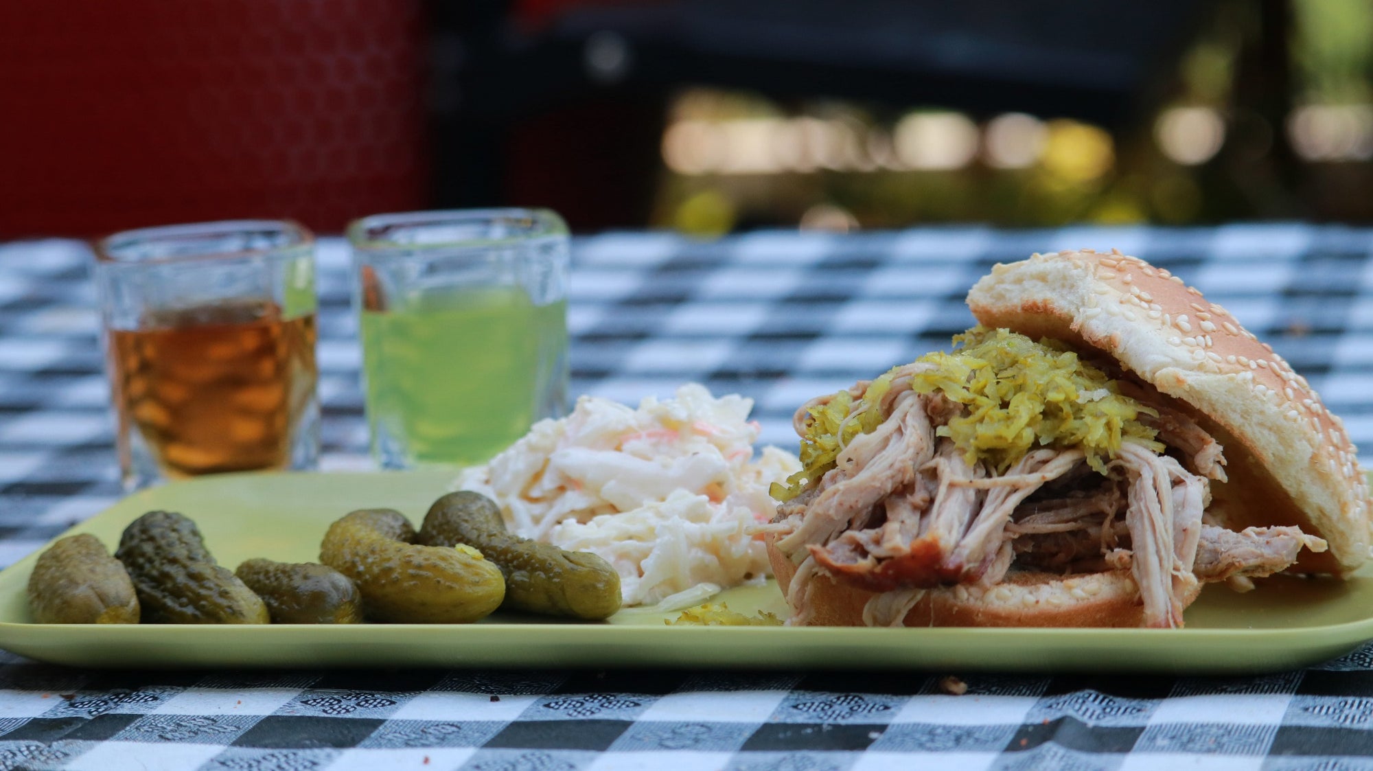 Pickleback Pulled Pork Sandwich