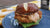 Cajun Bacon-Shrimp Burger with Sriracha-Remoulade Sauce