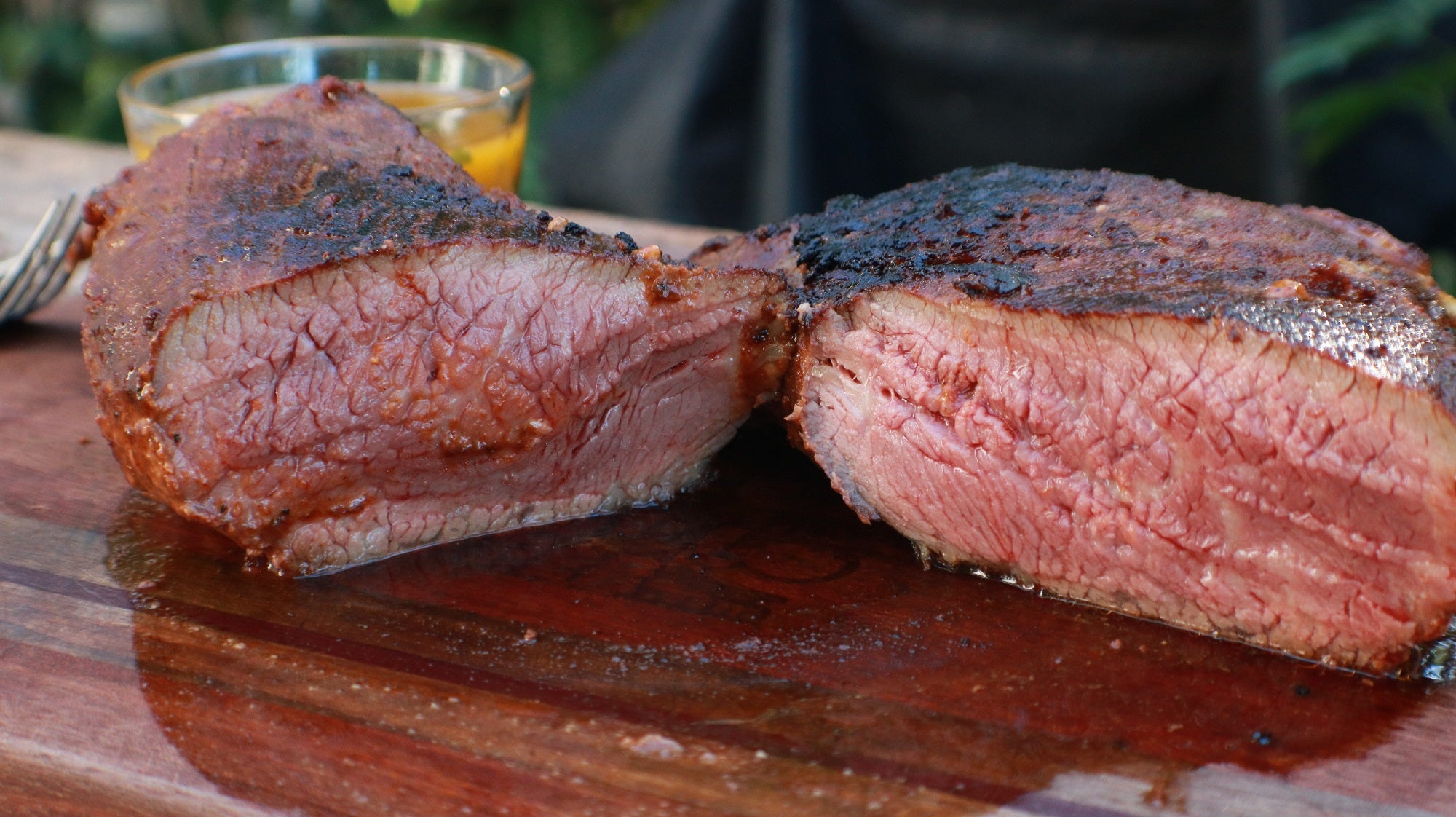 Smoked Mexican Spice-Rubbed Tri Tip with Lemon-Herb Sauce