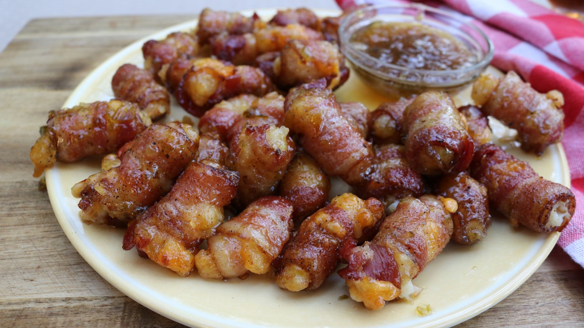 Bacon & Cheese Wrapped Tater Tots