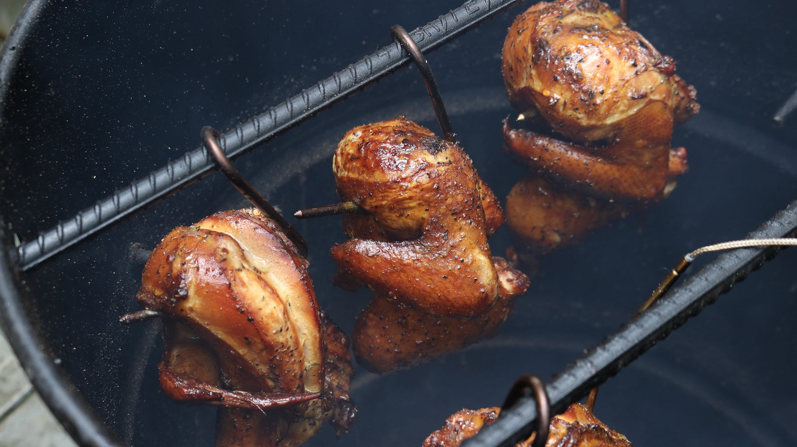 Peruvian Gold Chicken on the Pit Barrel Cooker