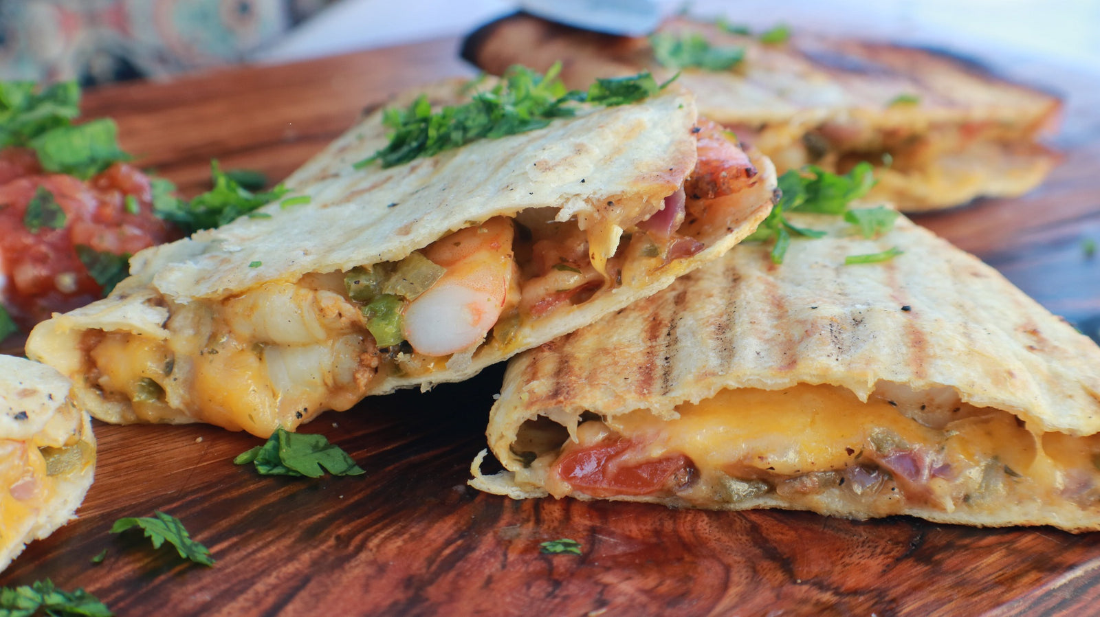 Grilled Shrimp Quesadillas