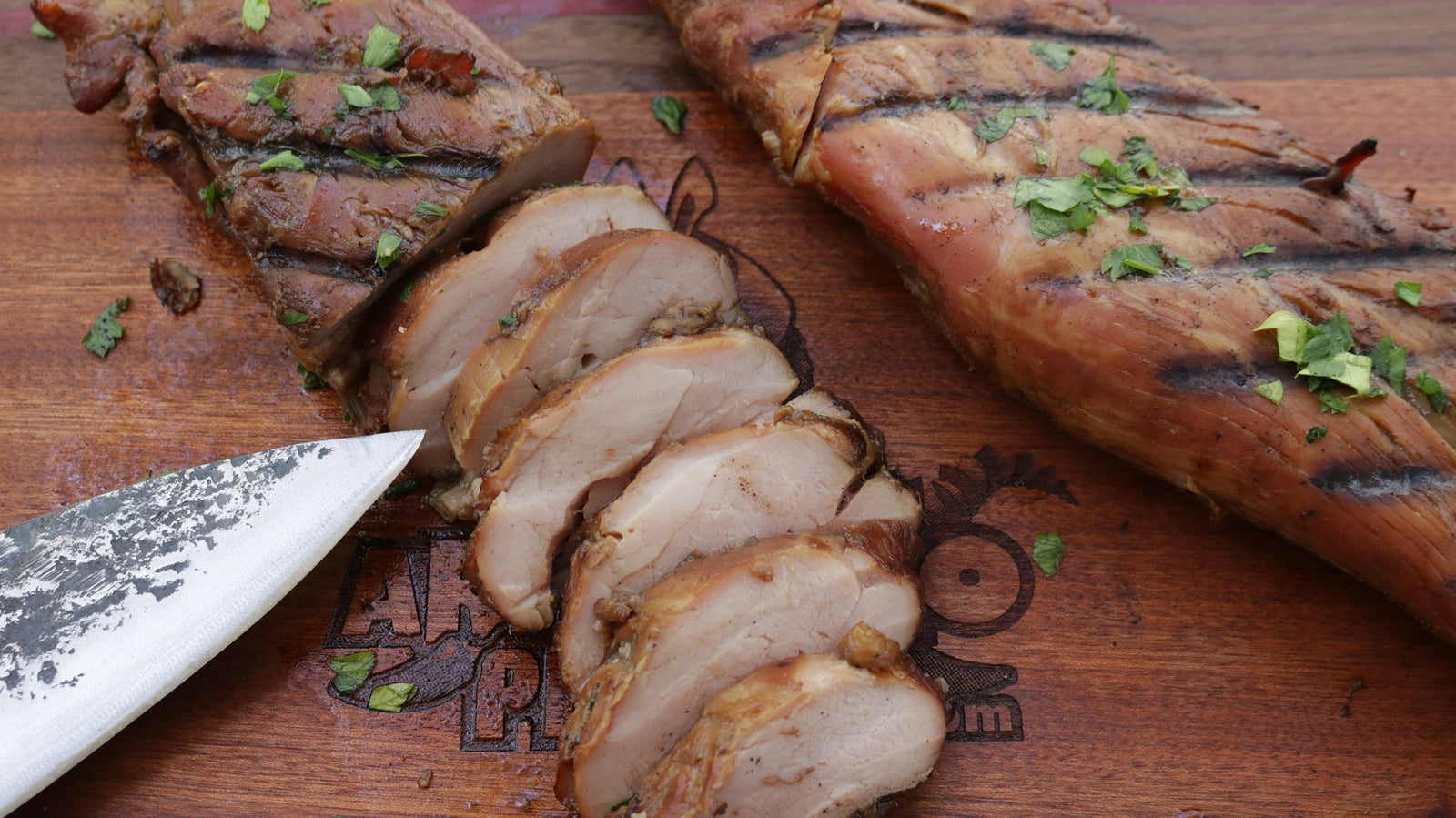 Apple Molasses Glazed Pork Tenderloin
