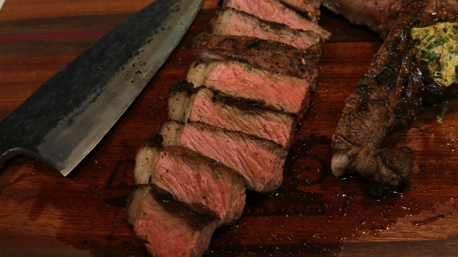 Reverse Seared Mexican-Spice Rubbed T-Bone Steak with Chili-Lime Butter